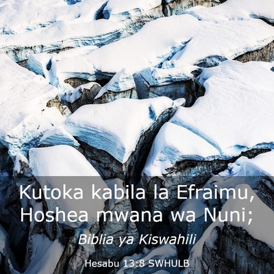 Picture 03 - Hesabu 13:8 SWHULB - Kutoka kabila la Efraimu, Hoshea mwana wa - Bible Verse Picture