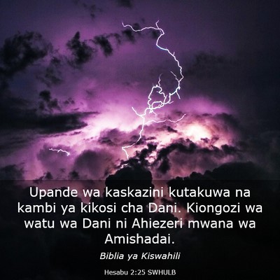 Picture 03 - Hesabu 2:25 SWHULB - Upande wa kaskazini kutakuwa na kambi ya kikosi - Bible Verse Picture