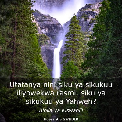 Picture 03 - Hosea 9:5 SWHULB - Utafanya nini siku ya sikukuu iliyowekwa rasmi, - Bible Verse Picture