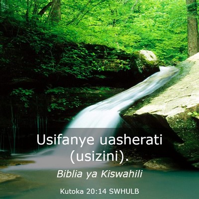 Picture 03 - Kutoka 20:14 SWHULB - Usifanye uasherati - Bible Verse Picture