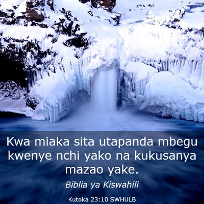 Picture 03 - Kutoka 23:10 SWHULB - Kwa miaka sita utapanda mbegu kwenye nchi yako na - Bible Verse Picture