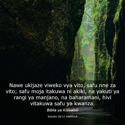 Picture 03 - Kutoka 28:17 SWHULB - Nawe ukijaze viweko vya vito, safu nne za vito; - Bible Verse Picture