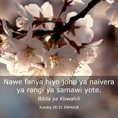 Picture 03 - Kutoka 28:31 SWHULB - Nawe fanya hiyo joho ya naivera ya rangi ya - Bible Verse Picture