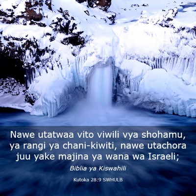 Picture 03 - Kutoka 28:9 SWHULB - Nawe utatwaa vito viwili vya shohamu, ya rangi ya - Bible Verse Picture