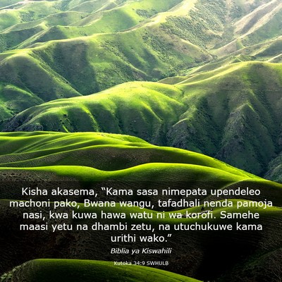 Picture 03 - Kutoka 34:9 SWHULB - Kisha akasema, “Kama sasa nimepata upendeleo - Bible Verse Picture