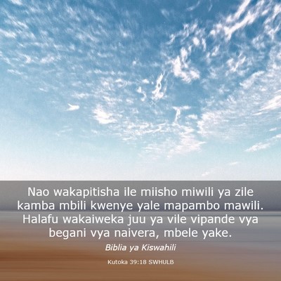 Picture 03 - Kutoka 39:18 SWHULB - Nao wakapitisha ile miisho miwili ya zile kamba - Bible Verse Picture