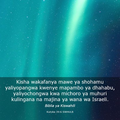 Picture 03 - Kutoka 39:6 SWHULB - Kisha wakafanya mawe ya shohamu yaliyopangwa - Bible Verse Picture