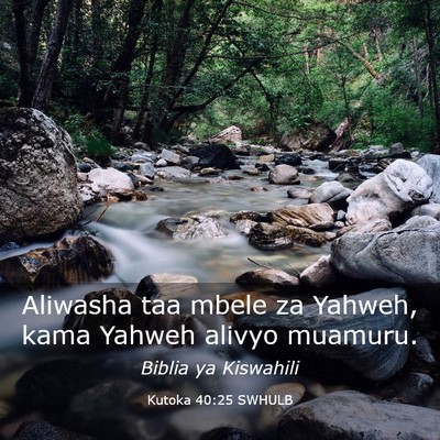 Picture 03 - Kutoka 40:25 SWHULB - Aliwasha taa mbele za Yahweh, kama Yahweh alivyo - Bible Verse Picture