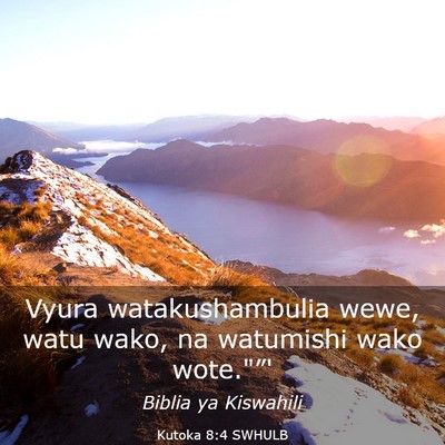 Picture 03 - Kutoka 8:4 SWHULB - Vyura watakushambulia wewe, watu wako, na - Bible Verse Picture