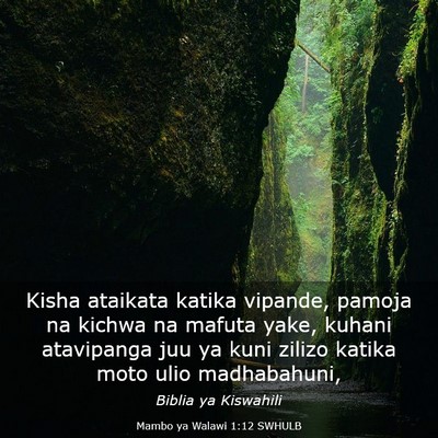 Picture 03 - Mambo ya Walawi 1:12 SWHULB - Kisha ataikata katika vipande, pamoja na kichwa - Bible Verse Picture