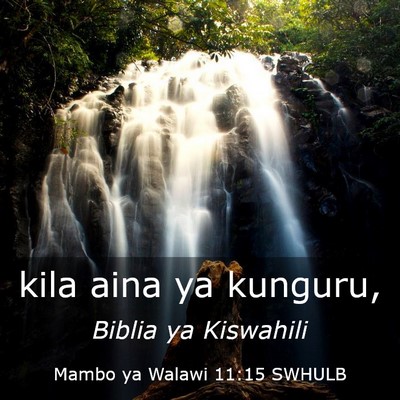 Picture 03 - Mambo ya Walawi 11:15 SWHULB - kila aina ya - Bible Verse Picture