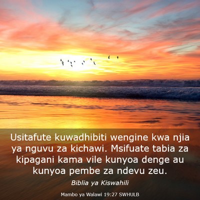 Picture 03 - Mambo ya Walawi 19:27 SWHULB - Usitafute kuwadhibiti wengine kwa njia ya nguvu - Bible Verse Picture