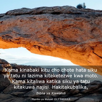 Picture 03 - Mambo ya Walawi 19:7 SWHULB - Kama kinabaki kitu cho chote hata siku ya tatu ni - Bible Verse Picture