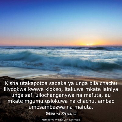 Picture 03 - Mambo ya Walawi 2:4 SWHULB - Kisha utakapotoa sadaka ya unga bila chachu - Bible Verse Picture