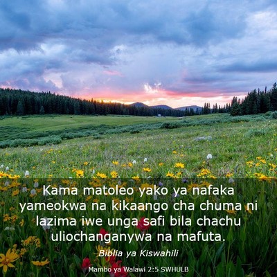 Picture 03 - Mambo ya Walawi 2:5 SWHULB - Kama matoleo yako ya nafaka yameokwa na kikaango - Bible Verse Picture
