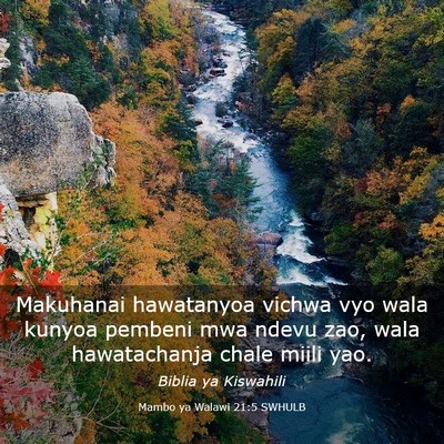 Picture 03 - Mambo ya Walawi 21:5 SWHULB - Makuhanai hawatanyoa vichwa vyo wala kunyoa - Bible Verse Picture