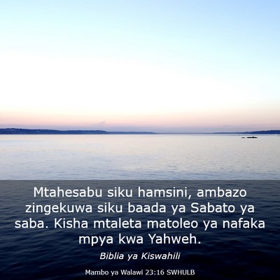 Picture 03 - Mambo ya Walawi 23:16 SWHULB - Mtahesabu siku hamsini, ambazo zingekuwa siku - Bible Verse Picture