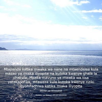 Picture 03 - Mambo ya Walawi 25:22 SWHULB - Mtapanda katika mwaka wa nane na mtaendelea kula - Bible Verse Picture