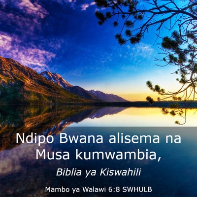 Picture 03 - Mambo ya Walawi 6:8 SWHULB - Ndipo Bwana alisema na Musa - Bible Verse Picture
