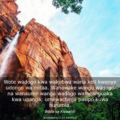 Picture 03 - Maombolezo 2:21 SWHULB - Wote wadogo kwa wakubwa wana keti kwenye udongo - Bible Verse Picture