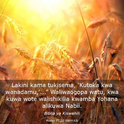 Picture 03 - Marko 11:32 SWHULB - Lakini kama tukisema, 'Kutoka kwa - Bible Verse Picture