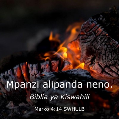 Picture 03 - Marko 4:14 SWHULB - Mpanzi alipanda - Bible Verse Picture