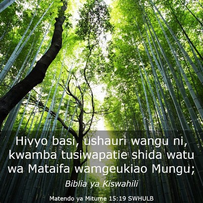 Picture 03 - Matendo ya Mitume 15:19 SWHULB - Hivyo basi, ushauri wangu ni, kwamba tusiwapatie - Bible Verse Picture