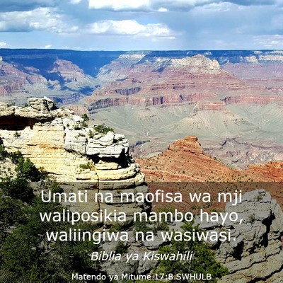 Picture 03 - Matendo ya Mitume 17:8 SWHULB - Umati na maofisa wa mji waliposikia mambo hayo, - Bible Verse Picture