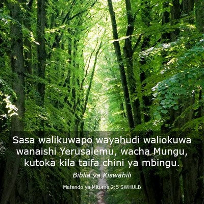 Picture 03 - Matendo ya Mitume 2:5 SWHULB - Sasa walikuwapo wayahudi waliokuwa wanaishi - Bible Verse Picture