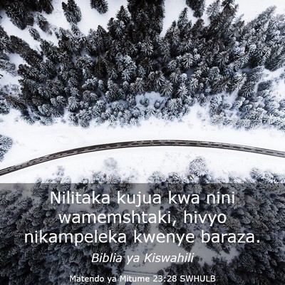 Picture 03 - Matendo ya Mitume 23:28 SWHULB - Nilitaka kujua kwa nini wamemshtaki, hivyo - Bible Verse Picture