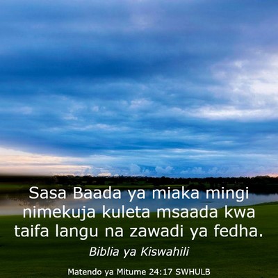 Picture 03 - Matendo ya Mitume 24:17 SWHULB - Sasa Baada ya miaka mingi nimekuja kuleta msaada - Bible Verse Picture
