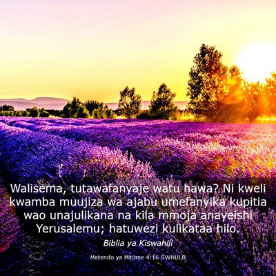 Picture 03 - Matendo ya Mitume 4:16 SWHULB - Walisema, tutawafanyaje watu hawa? Ni kweli - Bible Verse Picture