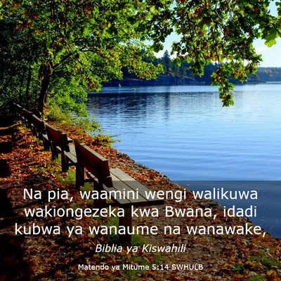 Picture 03 - Matendo ya Mitume 5:14 SWHULB - Na pia, waamini wengi walikuwa wakiongezeka kwa - Bible Verse Picture