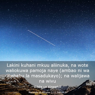 Picture 03 - Matendo ya Mitume 5:17 SWHULB - Lakini kuhani mkuu aliinuka, na wote waliokuwa - Bible Verse Picture