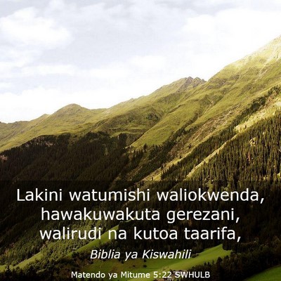 Picture 03 - Matendo ya Mitume 5:22 SWHULB - Lakini watumishi waliokwenda, hawakuwakuta - Bible Verse Picture