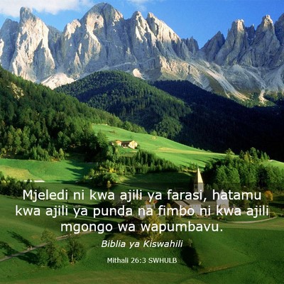 Picture 03 - Mithali 26:3 SWHULB - Mjeledi ni kwa ajili ya farasi, hatamu kwa ajili - Bible Verse Picture