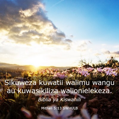 Picture 03 - Mithali 5:13 SWHULB - Sikuweza kuwatii walimu wangu au kuwasikiliza - Bible Verse Picture