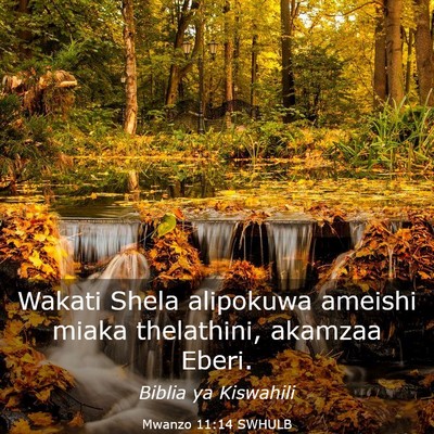 Picture 03 - Mwanzo 11:14 SWHULB - Wakati Shela alipokuwa ameishi miaka thelathini, - Bible Verse Picture