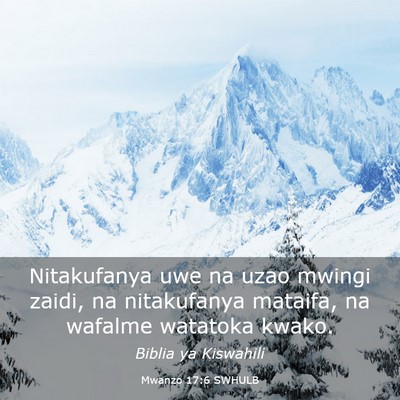 Picture 03 - Mwanzo 17:6 SWHULB - Nitakufanya uwe na uzao mwingi zaidi, na - Bible Verse Picture