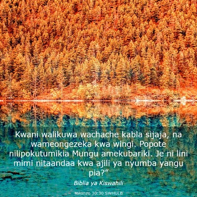 Picture 03 - Mwanzo 30:30 SWHULB - Kwani walikuwa wachache kabla sijaja, na - Bible Verse Picture