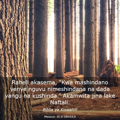 Picture 03 - Mwanzo 30:8 SWHULB - Raheli akasema, “Kwa mashindano yenye nguvu - Bible Verse Picture