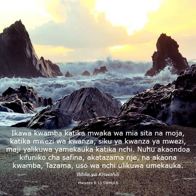 Picture 03 - Mwanzo 8:13 SWHULB - Ikawa kwamba katika mwaka wa mia sita na moja, - Bible Verse Picture