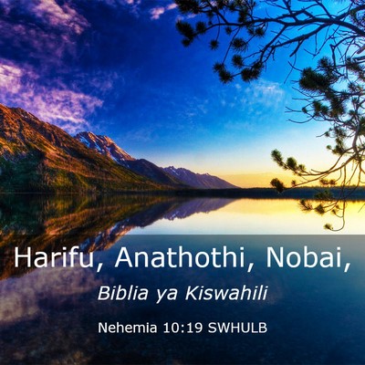 Picture 03 - Nehemia 10:19 SWHULB - Harifu, Anathothi, - Bible Verse Picture