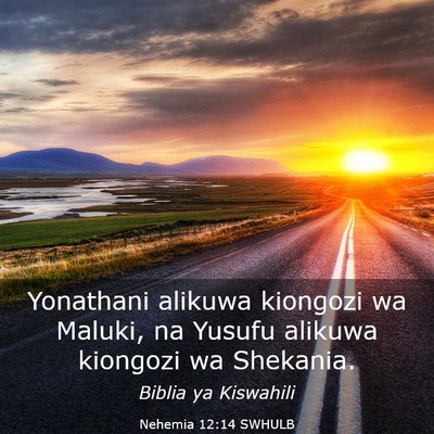 Picture 03 - Nehemia 12:14 SWHULB - Yonathani alikuwa kiongozi wa Maluki, na Yusufu - Bible Verse Picture