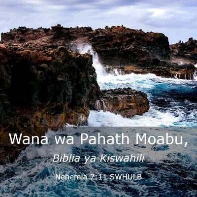 Picture 03 - Nehemia 7:11 SWHULB - Wana wa Pahath - Bible Verse Picture
