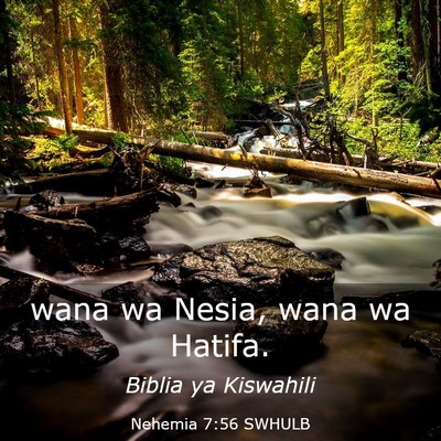 Picture 03 - Nehemia 7:56 SWHULB - wana wa Nesia, wana wa - Bible Verse Picture