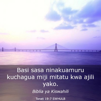Picture 03 - Torati 19:7 SWHULB - Basi sasa ninakuamuru kuchagua miji mitatu kwa - Bible Verse Picture