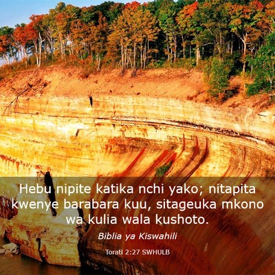 Picture 03 - Torati 2:27 SWHULB - Hebu nipite katika nchi yako; nitapita kwenye - Bible Verse Picture