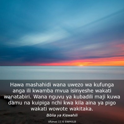 Picture 03 - Ufunuo 11:6 SWHULB - Hawa mashahidi wana uwezo wa kufunga anga ili - Bible Verse Picture