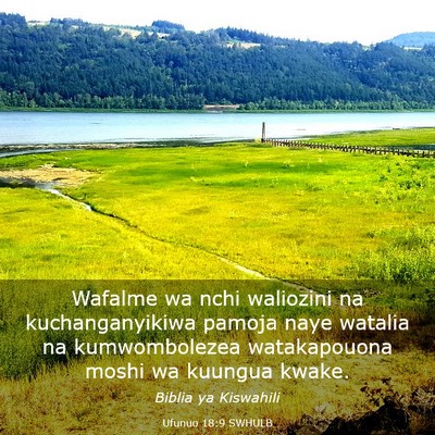 Picture 03 - Ufunuo 18:9 SWHULB - Wafalme wa nchi waliozini na kuchanganyikiwa - Bible Verse Picture